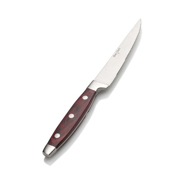 Bon Chef Elegant, Steak Knife, Pakka Wood Handle, 13/0, 9" , set of 12 S938